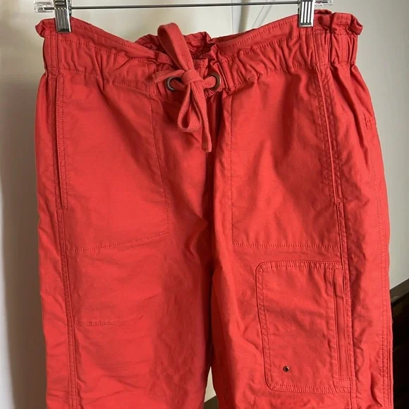 Free People Movement Red Elastic Waist Cargo Pants- M - Picture 4 of 8